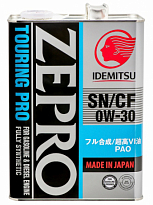 IDEMITSU Масло моторное синтетическое ZEPRO TOURING PRO 0W30 SN 4л